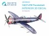 Quinta Studio QD48422 P-47M Thunderbolt 3D-Printed coloured Interior on decal paper (Tamiya) 1/48